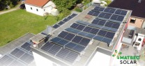 Solar PV - Anlage auf einem Flachdach