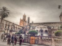 Palermo, die Hauptstadt Sizilien im Retrolook