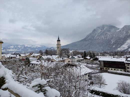 Wintereinbruch in Kiefersfelden-Bayern 2022