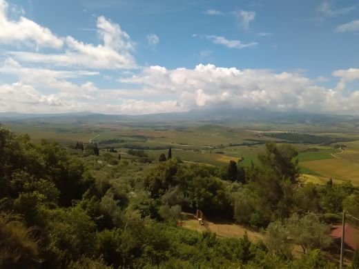 Das Tal Val d'Orcia-Toskana-Italien