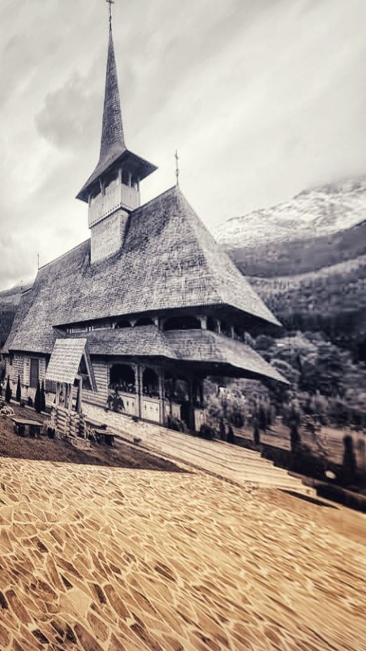 Die Holzkirche aus Maramures im Nordrumänien